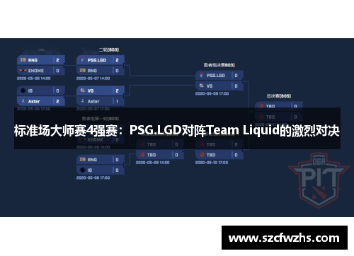 标准场大师赛4强赛：PSG.LGD对阵Team Liquid的激烈对决
